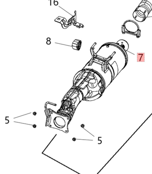 68292411AA Catalytic Converter Scr With Ammonia